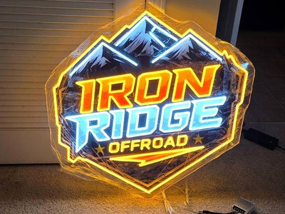 Iron Ridge Offroad custom LED neon logo sign