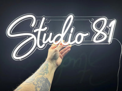 Studio 81 custom LED neon logo sign