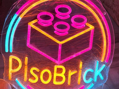 PisoBrick custom LED neon logo sign
