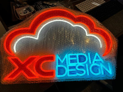 XC Media Design custom LED neon logo sign