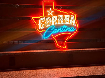 Correa Cantina custom LED neon logo sign