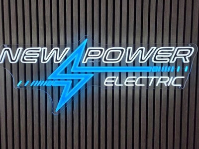 New Power Electric custom LED neon logo sign