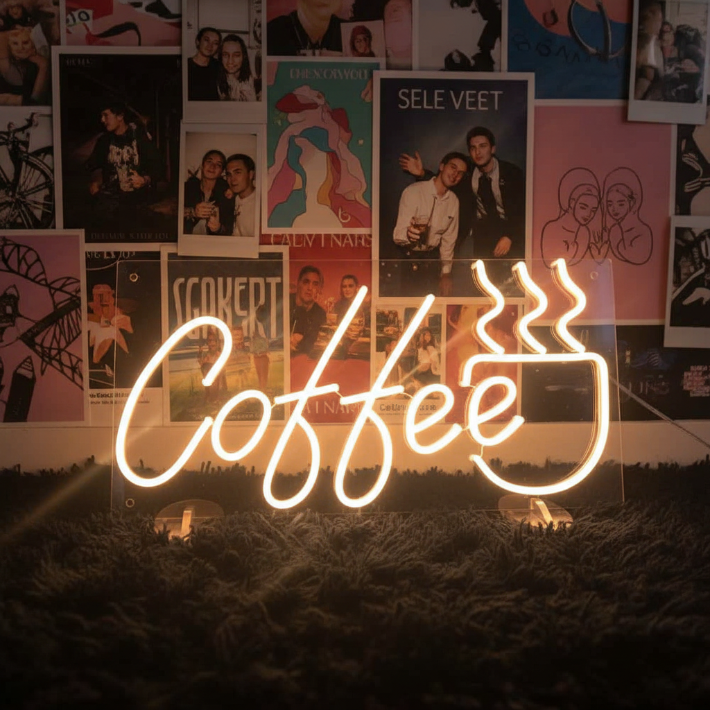 Coffee&Tea Led Neon Sign for Shop Decor - VN03 - Customneonstudio