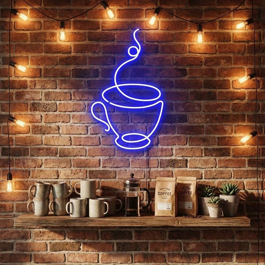 Coffee Cup Led Neon Sign Light