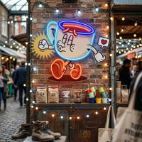 Coffee Cup Cute Trendy Retro LED Neon Sign Light Pop Art