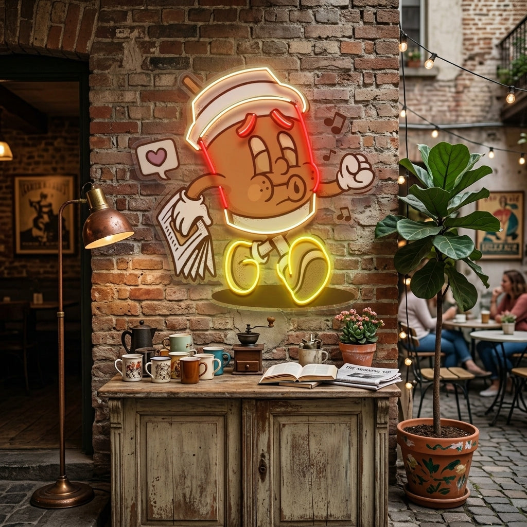 Coffee Cup Retro LED Neon Sign Light Pop Art