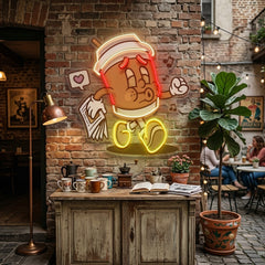 Coffee Cup Retro LED Neon Sign Light Pop Art