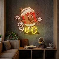Coffee Cup Retro LED Neon Sign Light Pop Art