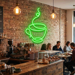 Coffee Cup Led Neon Sign Light
