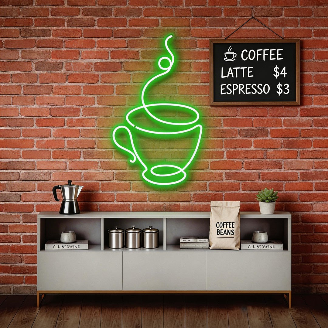 Coffee Cup Neon Sign