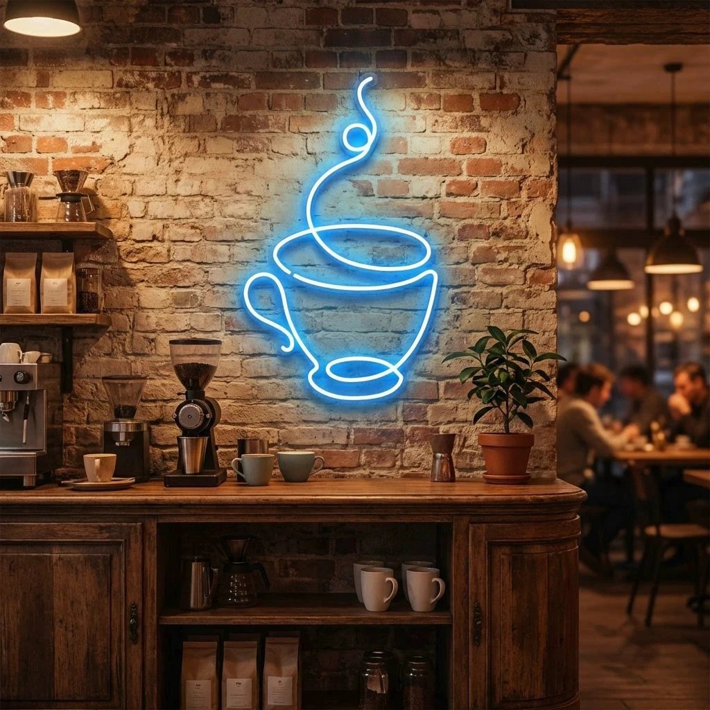 Coffee Cup Led Neon Sign Light