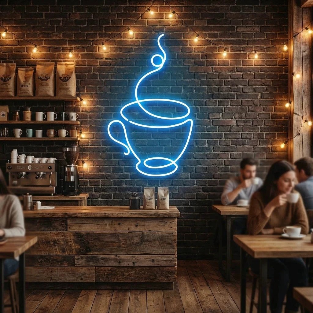 Coffee Cup Led Neon Sign Light