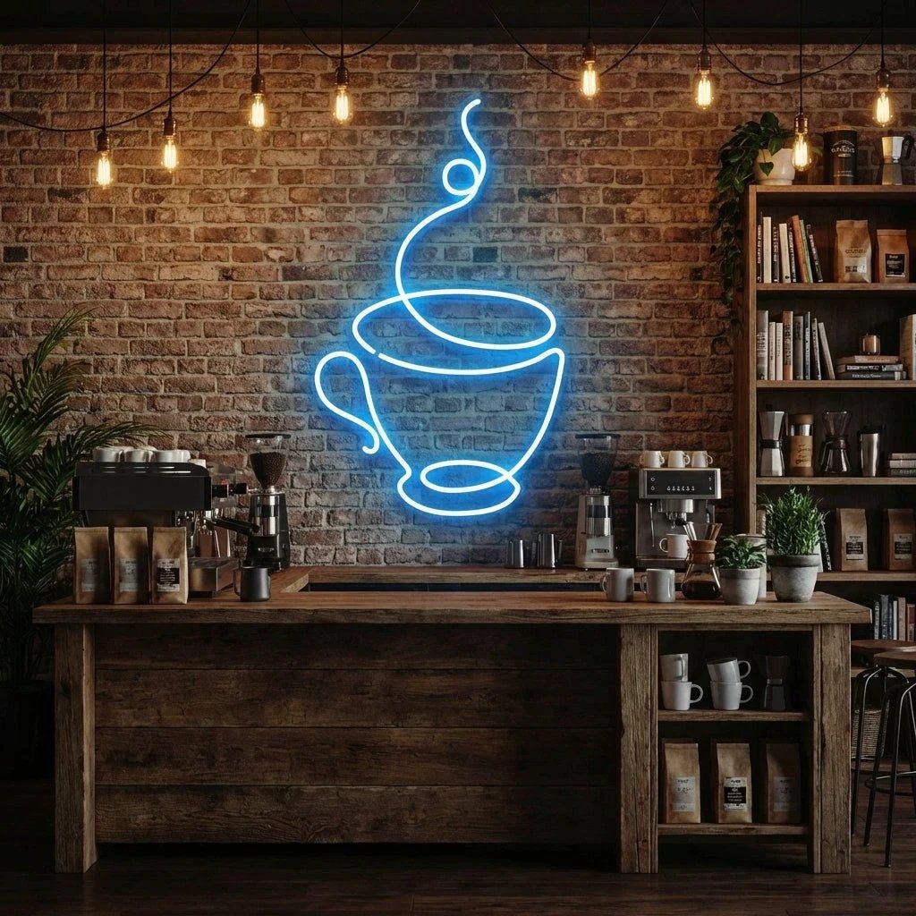 Coffee Cup Led Neon Sign Light