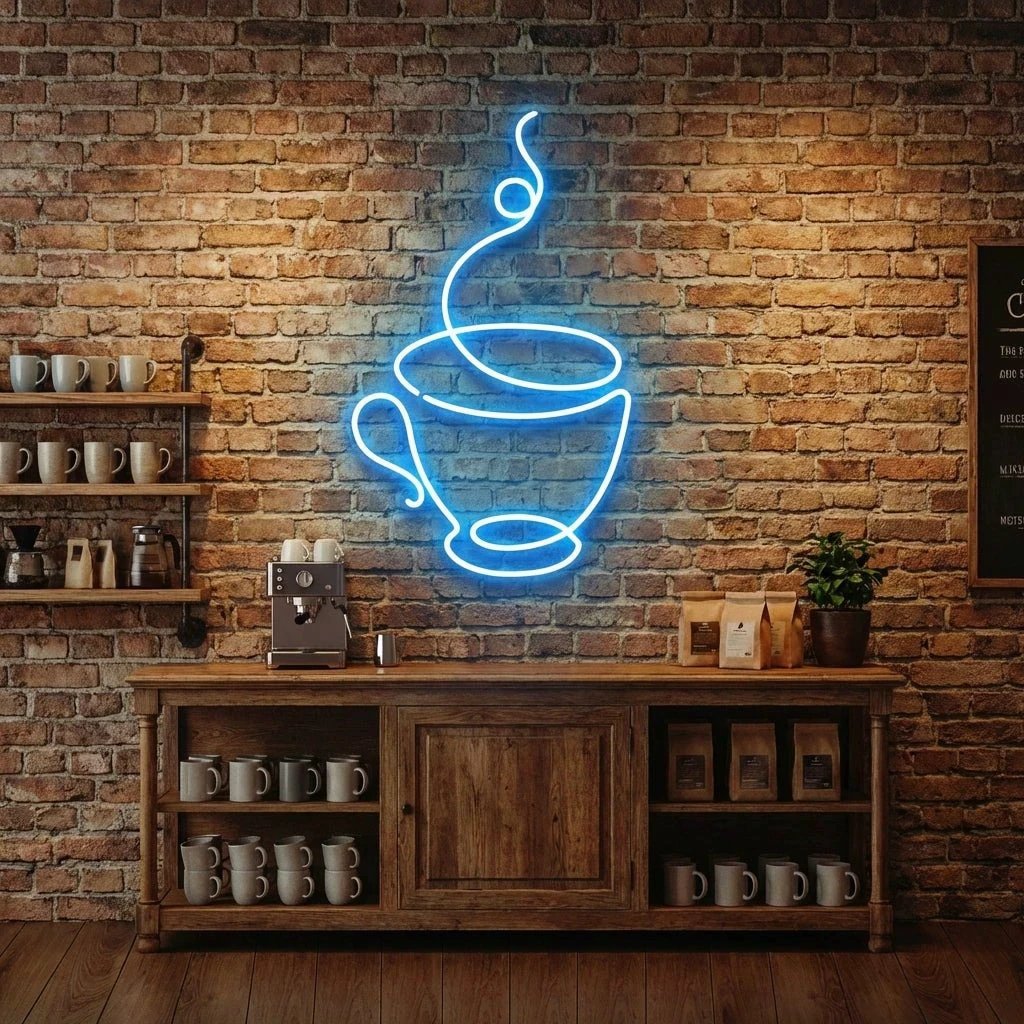 Coffee Cup Led Neon Sign Light
