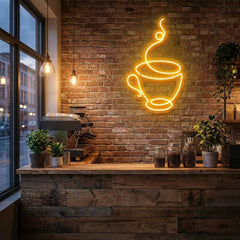 Coffee Cup Led Neon Sign Light