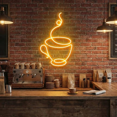 Coffee Cup Led Neon Sign Light