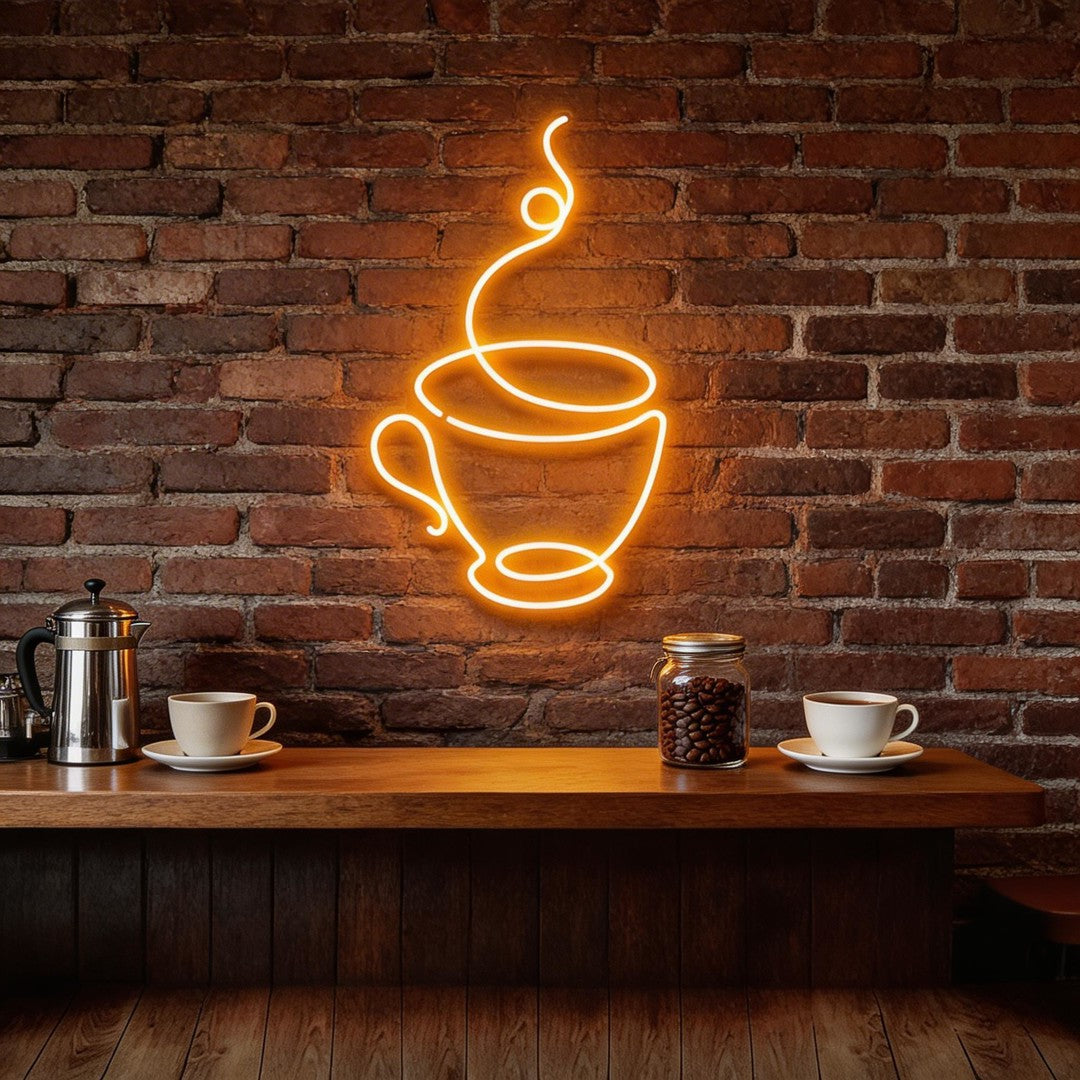 Coffee Cup Neon Sign