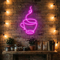 Coffee Cup Led Neon Sign Light