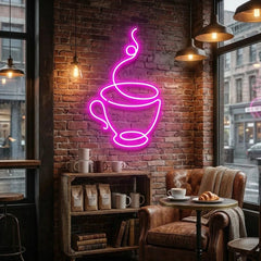 Coffee Cup Led Neon Sign Light