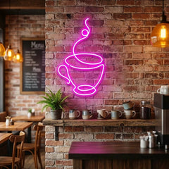 Coffee Cup Led Neon Sign Light