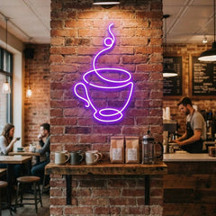 Coffee Cup Led Neon Sign Light