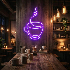 Coffee Cup Led Neon Sign Light