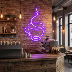 Coffee Cup Led Neon Sign Light
