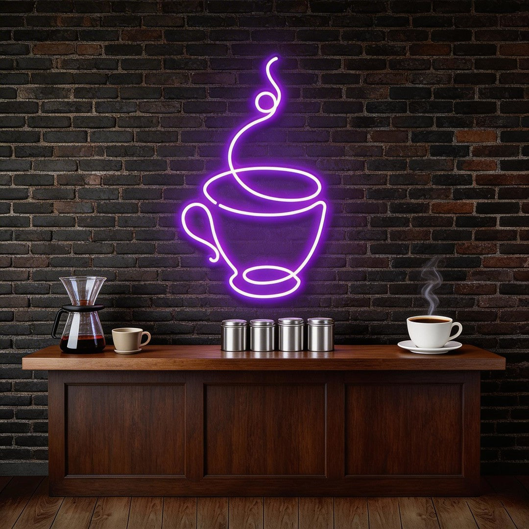 Coffee Cup Neon Sign