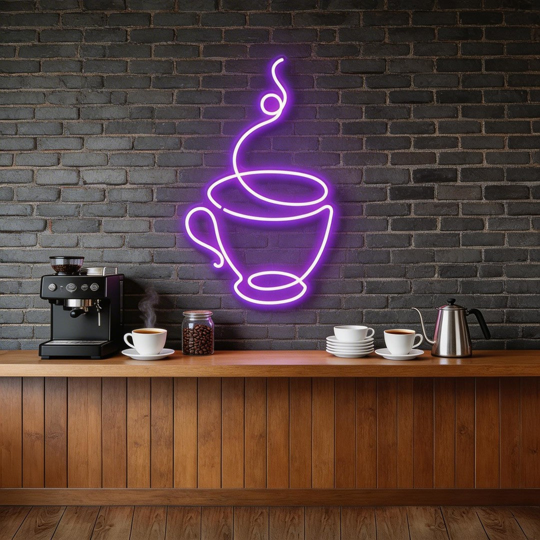 Coffee Cup Neon Sign