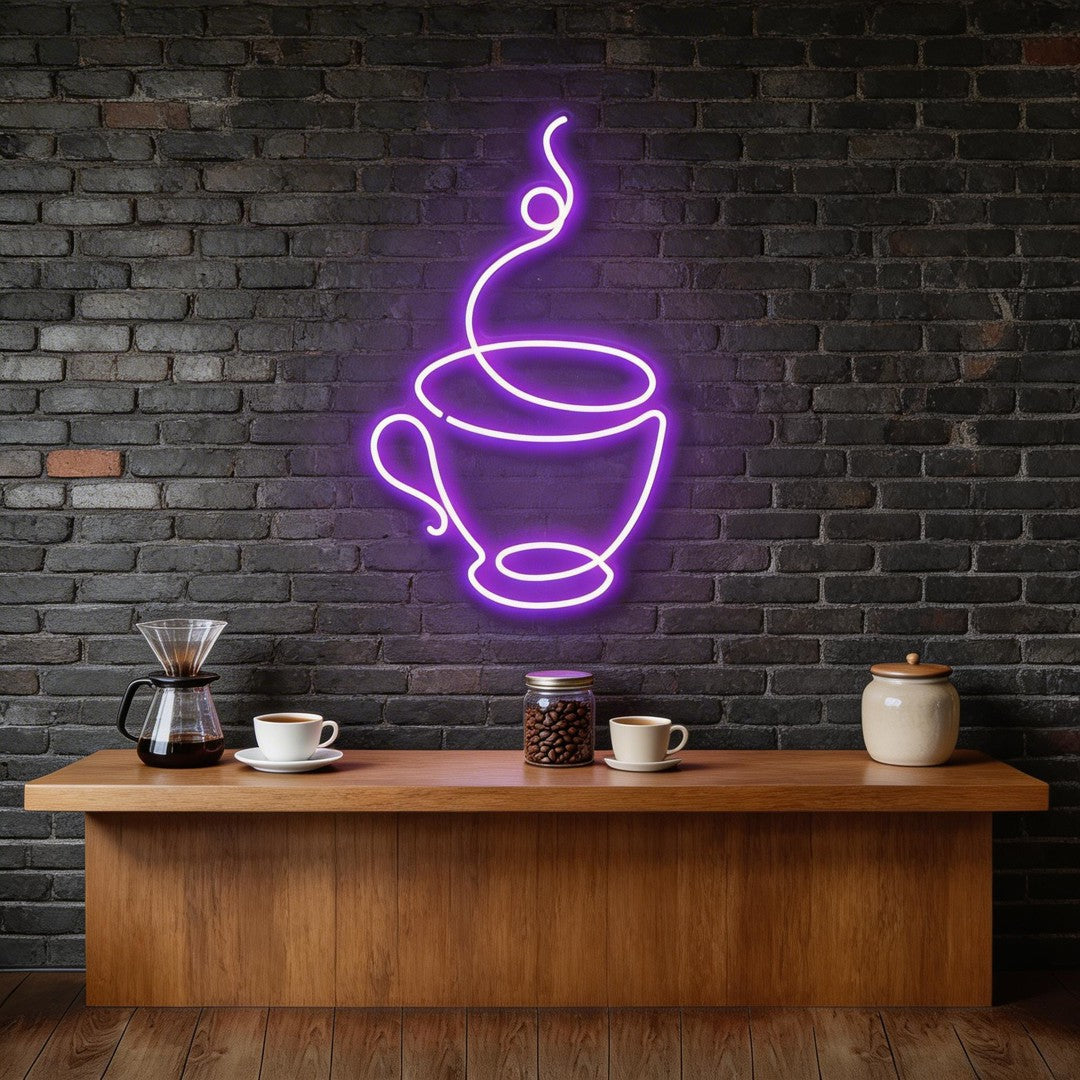 Coffee Cup Neon Sign