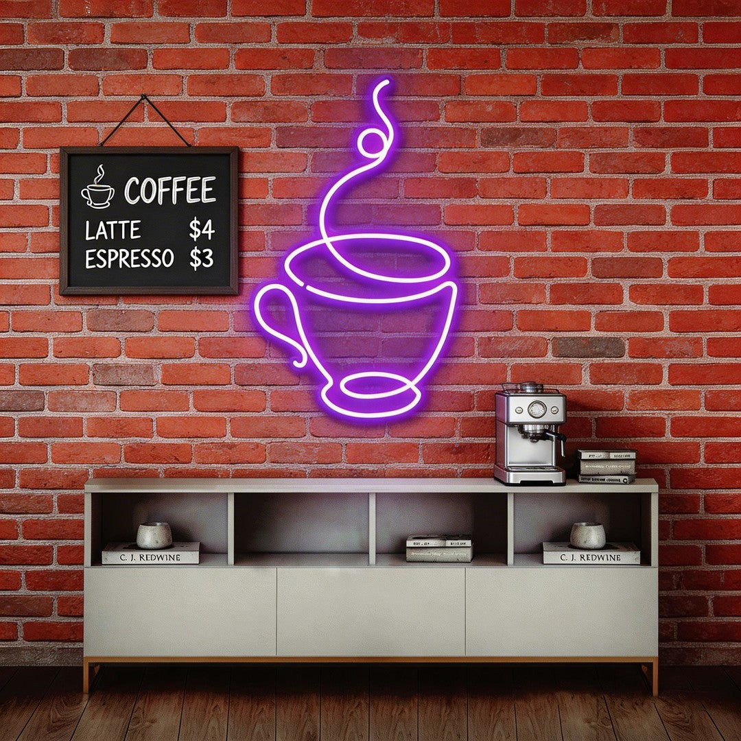 Coffee Cup Neon Sign