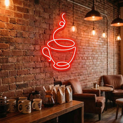 Coffee Cup Led Neon Sign Light