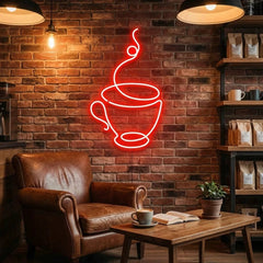 Coffee Cup Led Neon Sign Light