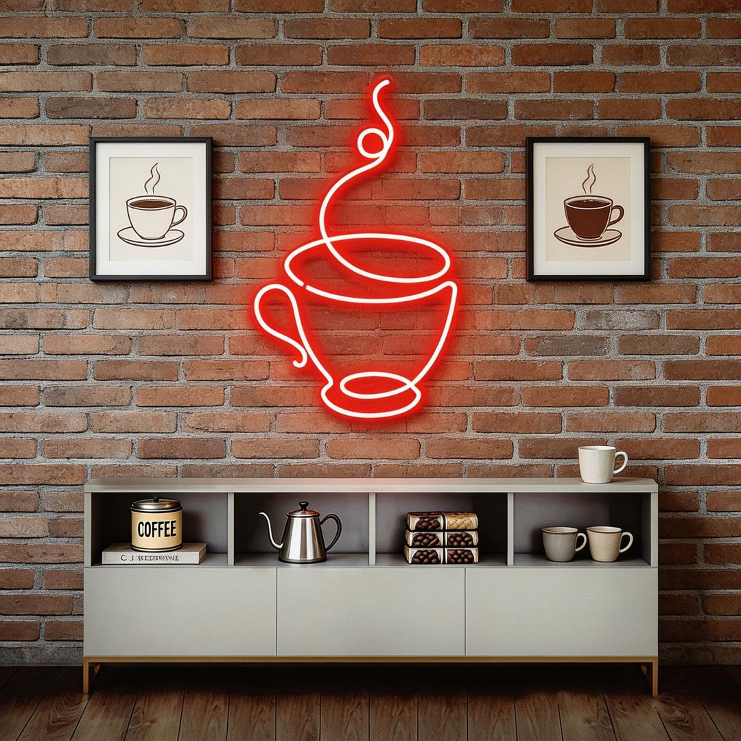 Coffee Cup Neon Sign
