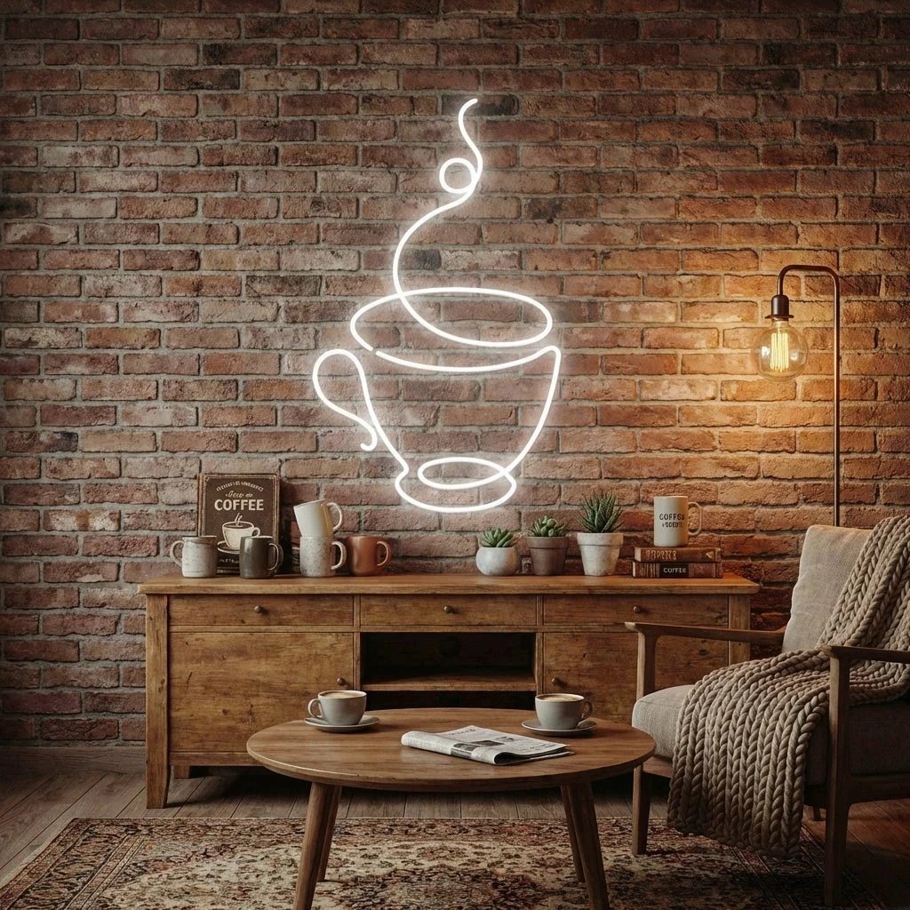 Coffee Cup Led Neon Sign Light