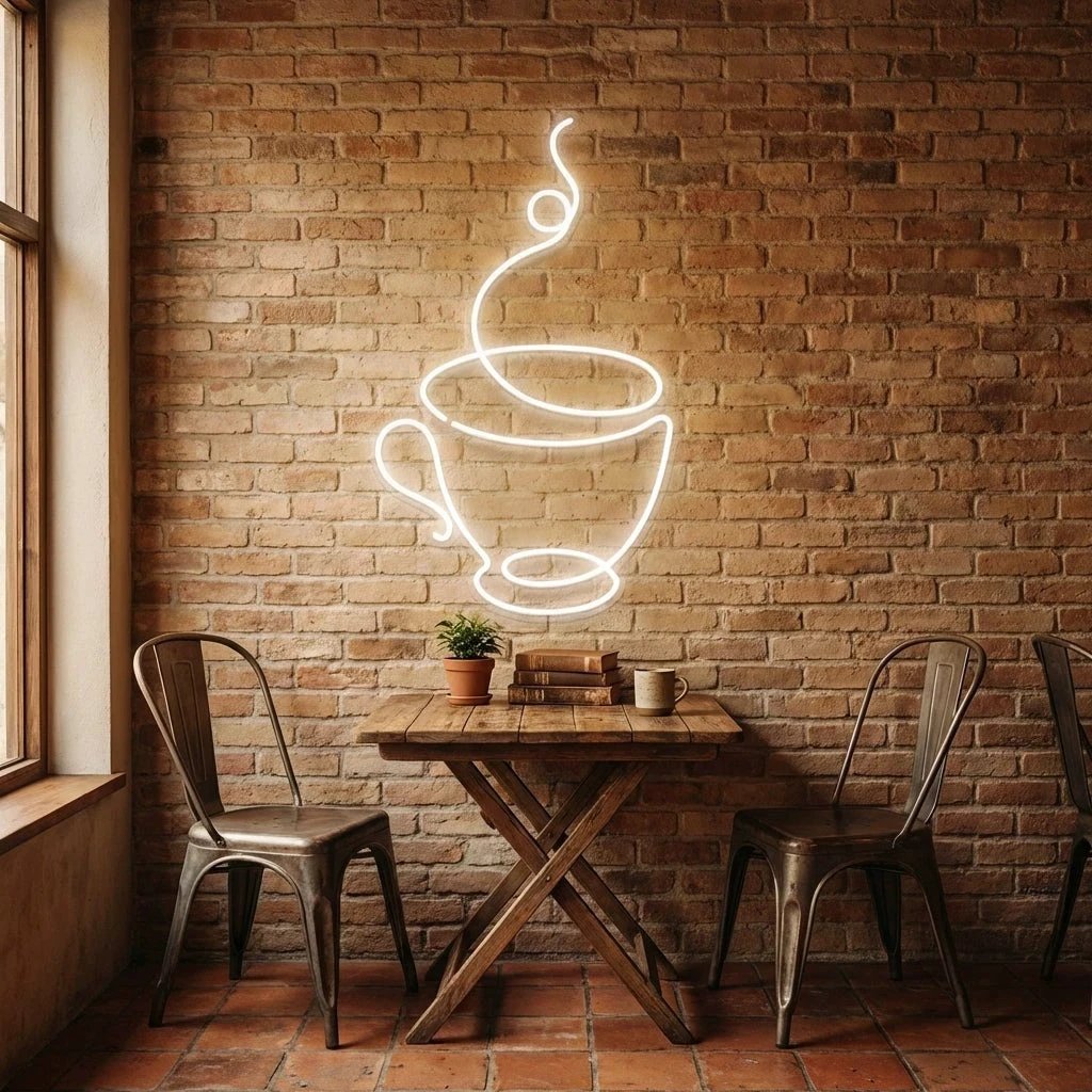 Coffee Cup Led Neon Sign Light