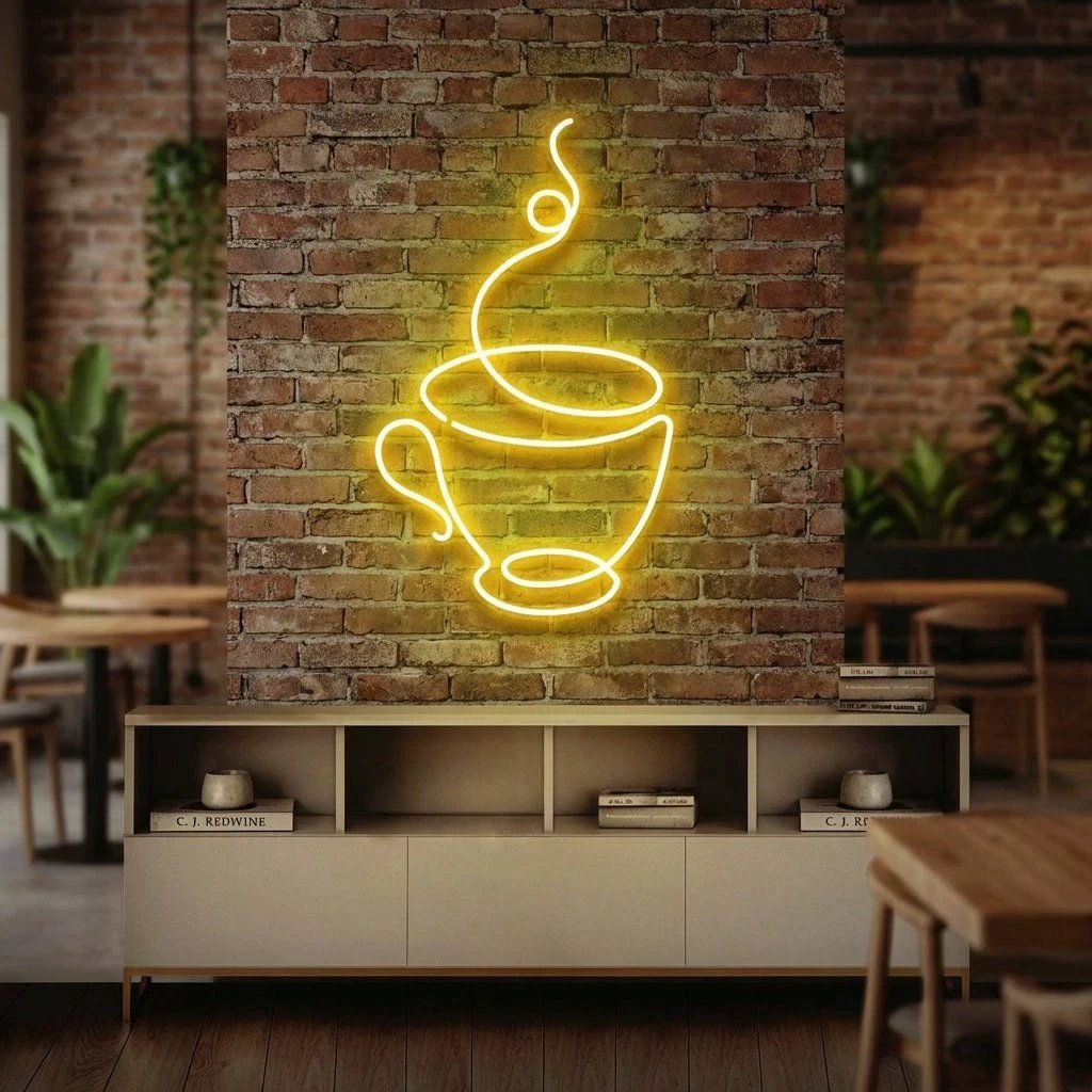 Coffee Cup Led Neon Sign Light