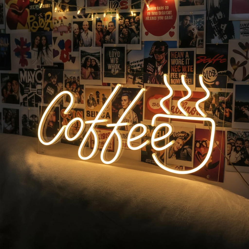 Coffee&Tea Led Neon Sign for Shop Decor - VN03 - Customneonstudio