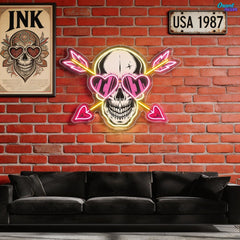 Kiss of Death, Heart of Love Best Gift For Valentine Neon Sight Light Artwork