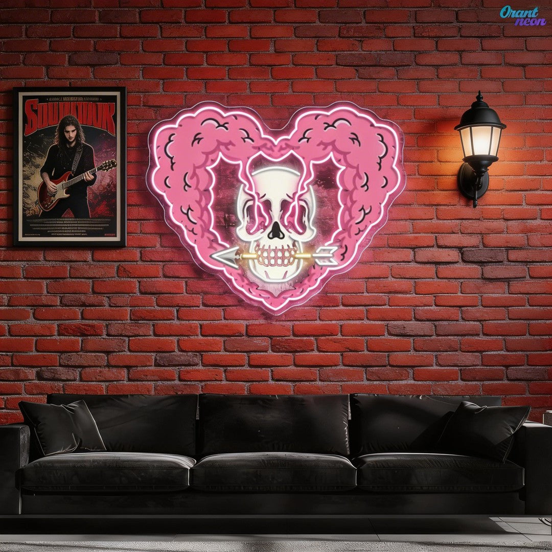 Arrow Through My Heart Best Gift For Valentine Neon Sight Light Artwork