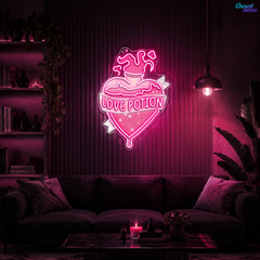 Brewing Romance, One Potion at a Time Neon Sight Light Artwork