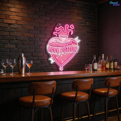 Brewing Romance, One Potion at a Time Neon Sight Light Artwork