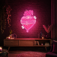 Brewing Romance, One Potion at a Time Neon Sight Light Artwork
