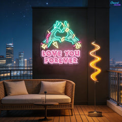 Risen for Love: A Valentine’s Zombie Glow Neon Sight Light Artwork