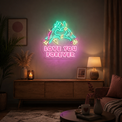 Risen for Love: A Valentine’s Zombie Glow Neon Sight Light Artwork