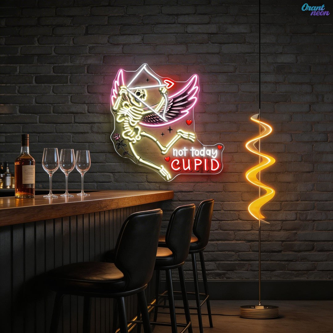 Fleshless Cupid, Endless Love Best Gift For Valentine Neon Sight Light Artwork