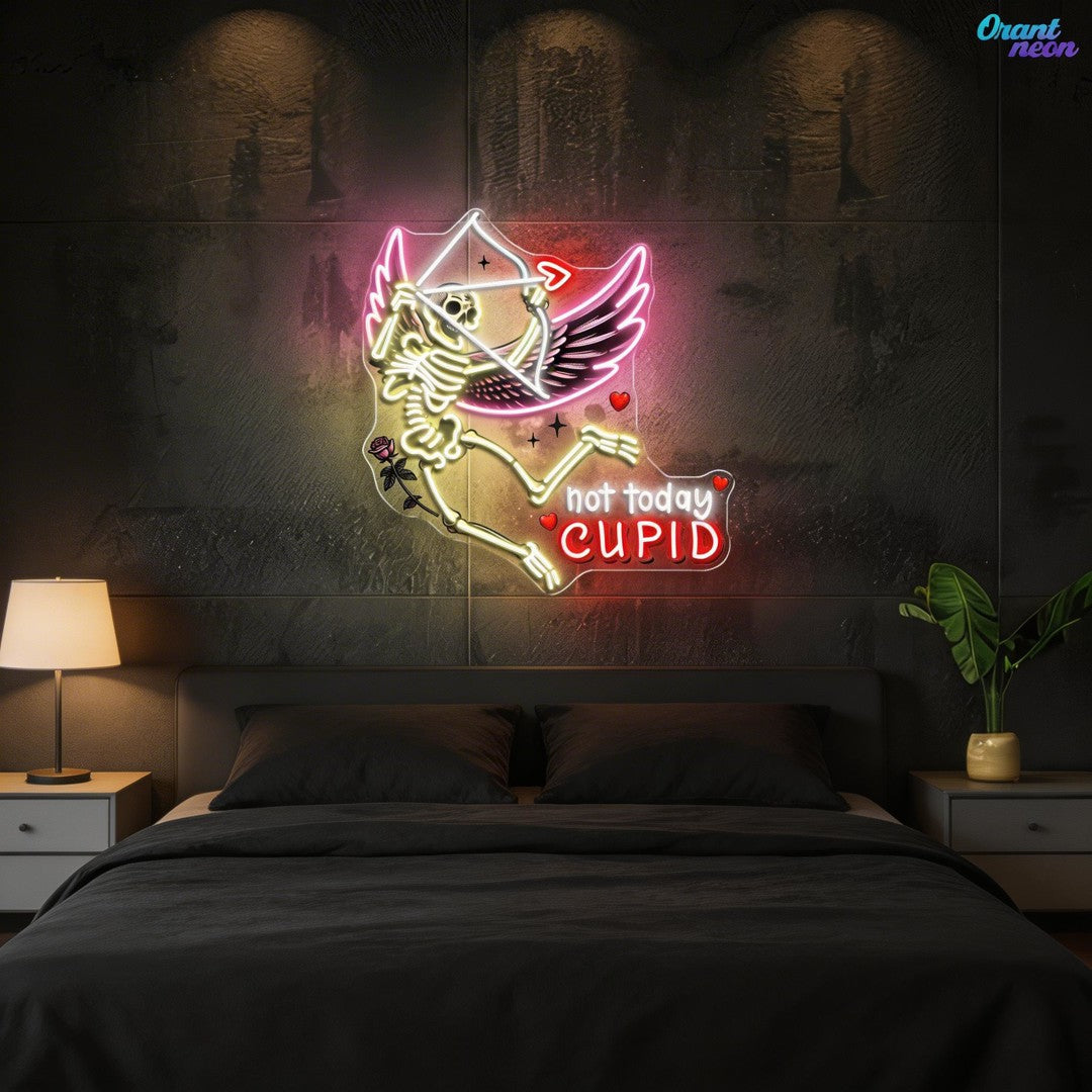 Fleshless Cupid, Endless Love Best Gift For Valentine Neon Sight Light Artwork