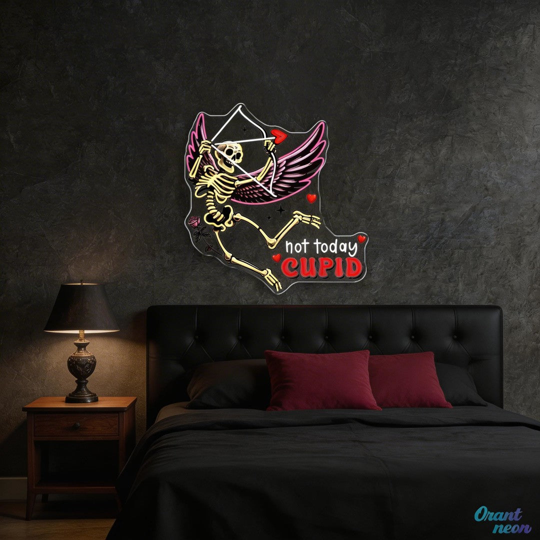 Fleshless Cupid, Endless Love Best Gift For Valentine Neon Sight Light Artwork