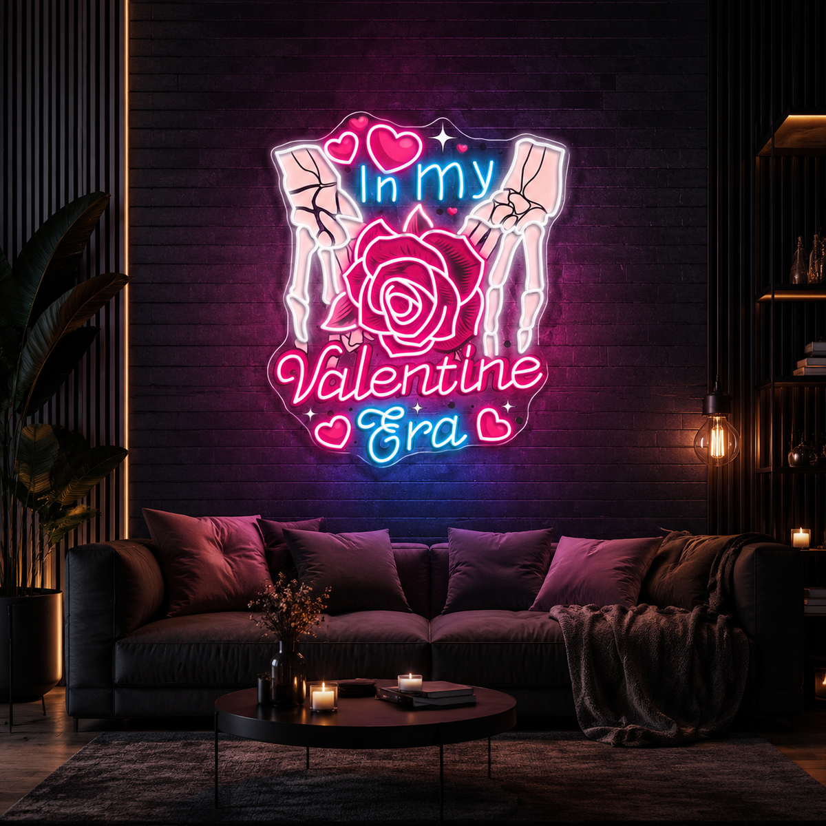 Love, Lethal and Undead Best Gift For Valentine Neon Sight Light Artwork
