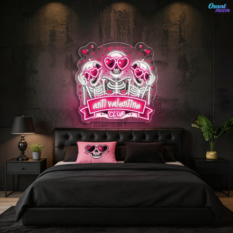Valentine’s Vibe: Dark Love Best Gift For Valentine Neon Sight Light Artwork